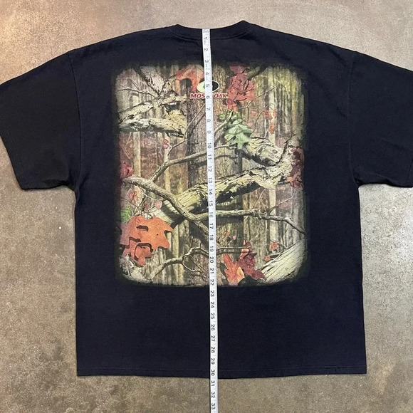 Vintage Mossy Oak Faded Outdoor Distressed Retro T Shirt Hunting - Picture 7 of 8